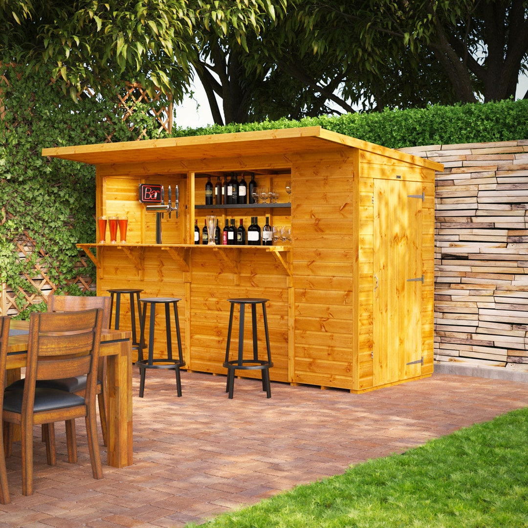Power 10' x 4' Pub Shed Garden Bar