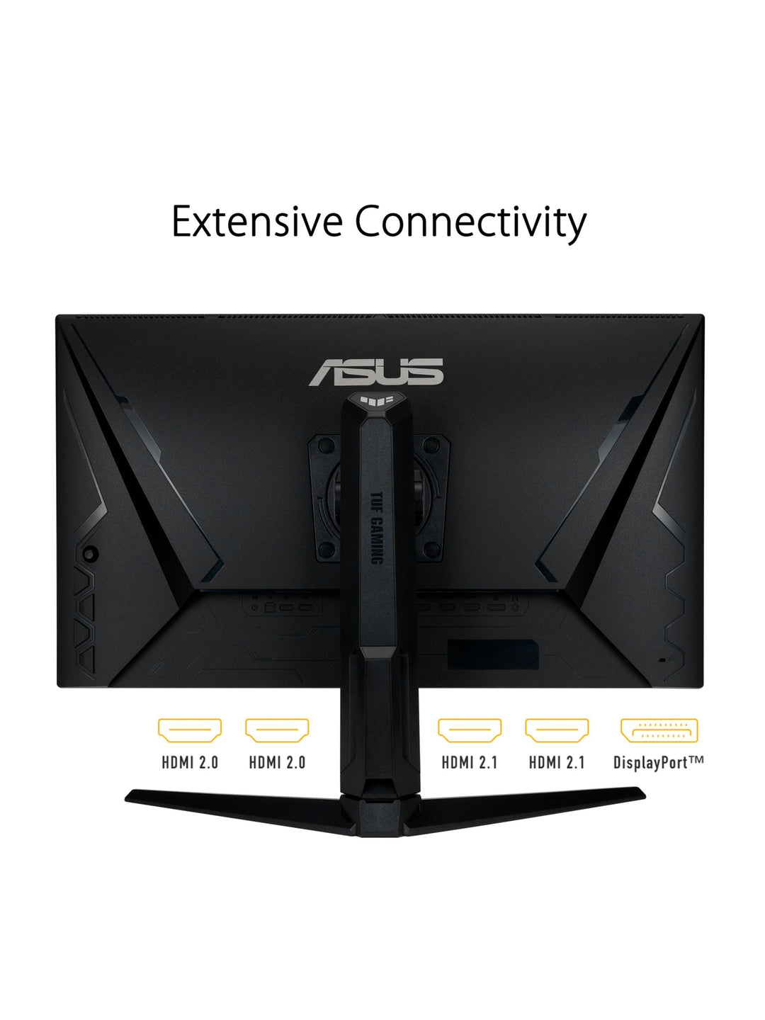 ASUS TUF 4K Ultra HD 28" Gaming Monitor 144Hz, AMD Freesync, HDMI 2.1, Adjustable Ergonomic, IPS Panel, HDR, Built-in Speakers