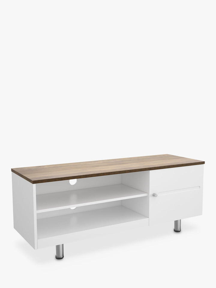 AVF Whitesands 1200 TV Stand for TVs up to 60”, Oak White