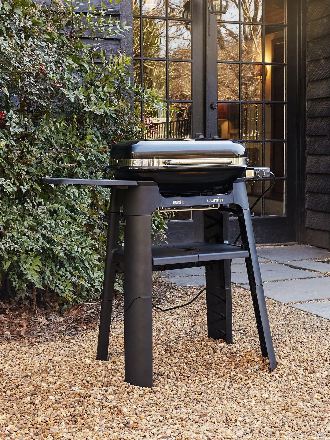 Weber Lumin Compact Electric BBQ with Stand, Black
