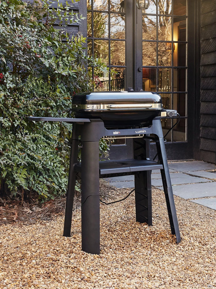 Weber Lumin Compact Electric BBQ with Stand, Black
