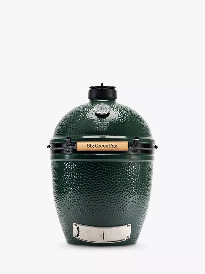 Big Green Egg Large Egg BBQ & Eucalyptus Wood Table Bundle with ConvEGGtor