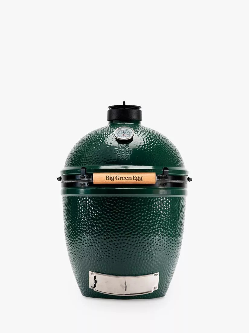 Big Green Egg Large Egg BBQ & Eucalyptus Wood Table Bundle with ConvEGGtor & Cover