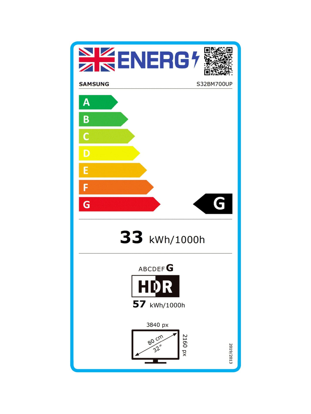 Samsung M70B 32" 4K UHD Smart Monitor - Wireless DeX, Remote Access, Built-in Apps, Voice Assistance