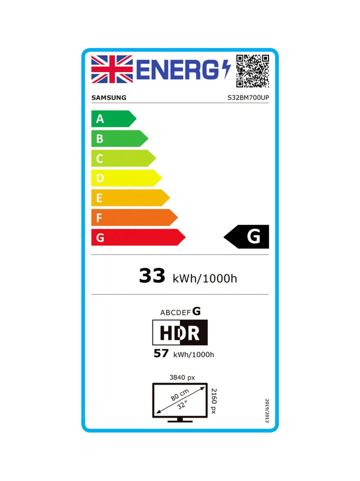 Samsung M70B 32" 4K UHD Smart Monitor - Wireless DeX, Remote Access, Built-in Apps, Voice Assistance
