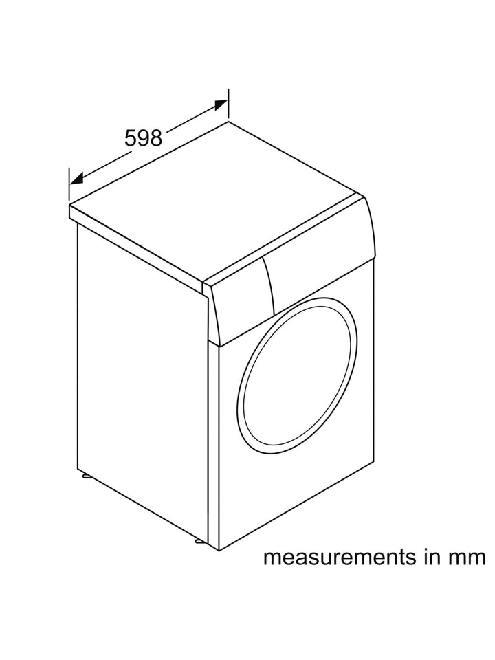 Bosch Series 6 WGG244F9GB Freestanding Washing Machine, 9kg Load, 1400rpm Spin, White Intelligent Dosing System i-DOS