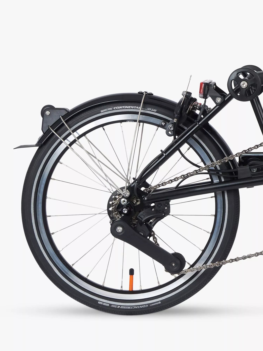 Brompton Electric P Line Urban Mid Handlebar Folding Bike, Midnight Black