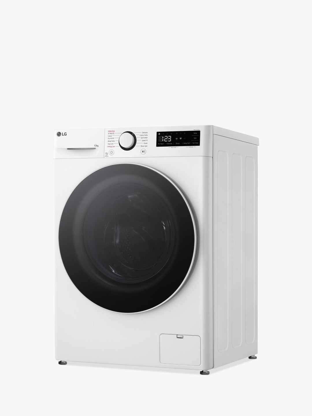LG F4Y513WWLN1 Freestanding Washing Machine, 13kg Load, 1400rpm Spin, White