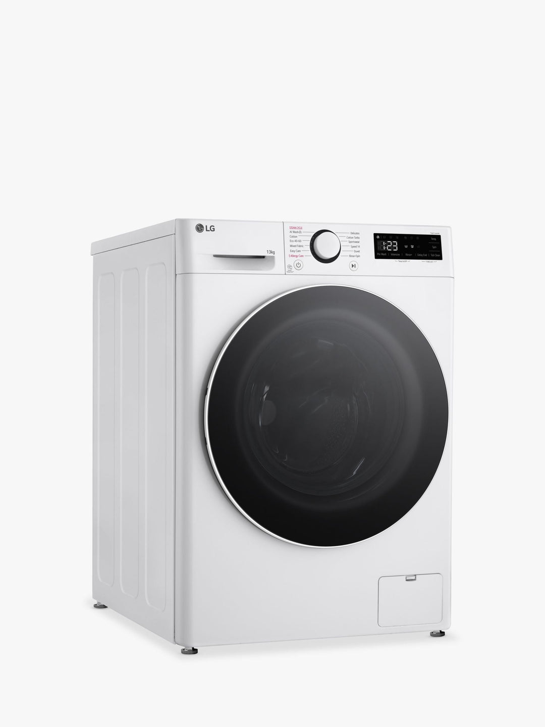 LG F4Y513WWLN1 Freestanding Washing Machine, 13kg Load, 1400rpm Spin, White