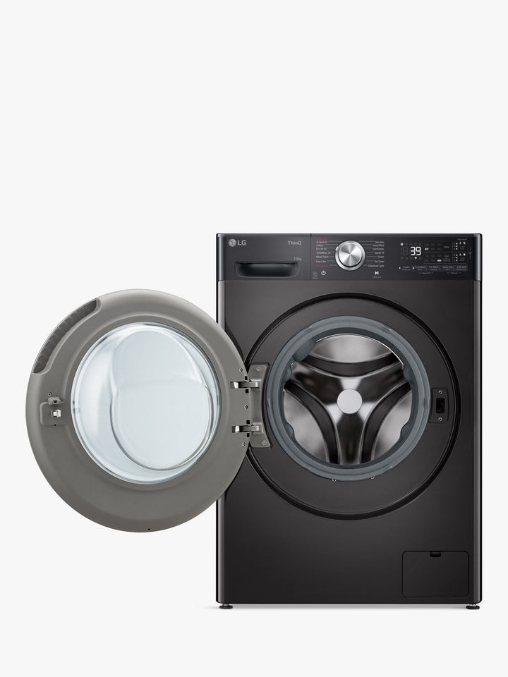LG F4Y913BCTA1 Freestanding Washing Machine, LG F4Y913BCTA1 13kg Load, 1400rpm Spin, Black