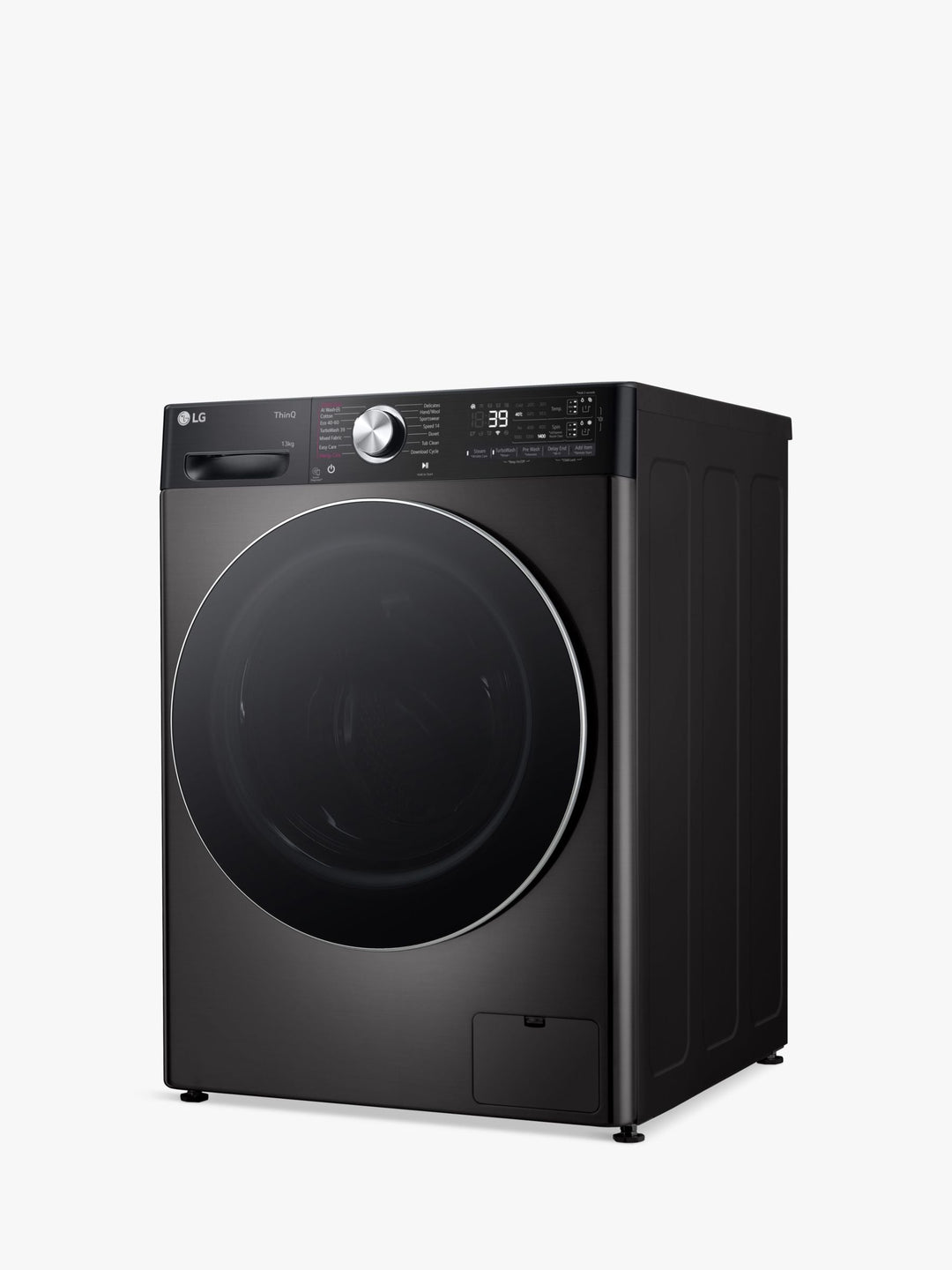 LG F4Y913BCTA1 Freestanding Washing Machine, LG F4Y913BCTA1 13kg Load, 1400rpm Spin, Black
