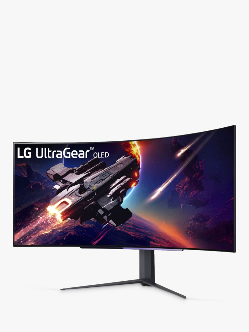 Large 45'' UltraGear Curved Gaming Monitor, WQHD OLED, 240Hz Refresh Rate, Anti-Glare, 800R Curvature, HDR10, Adjustable Stand