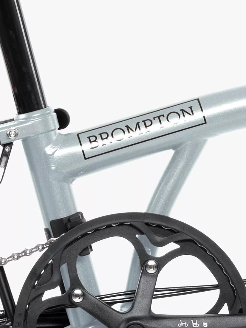 Brompton P Line Urban Low Handlebar Folding Bike, Lunar Ice
