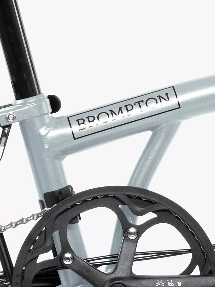 Brompton P Line Urban Low Handlebar Folding Bike, Lunar Ice