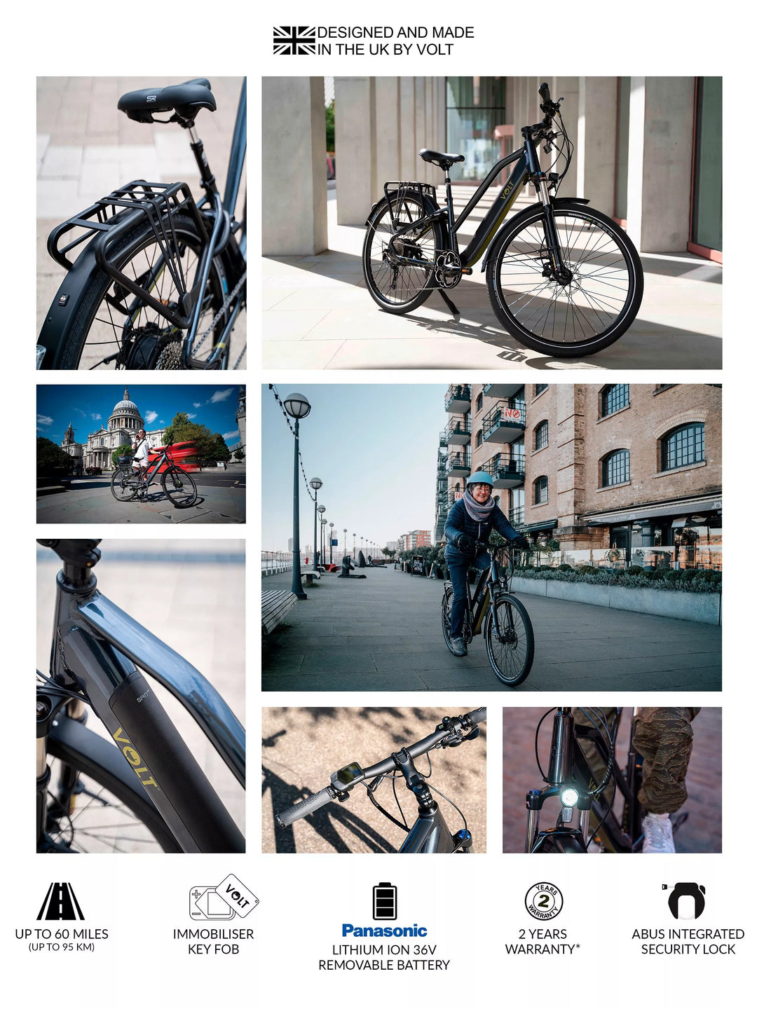 Volt Pulse Low Step Hybrid e-Bike, Space Grey