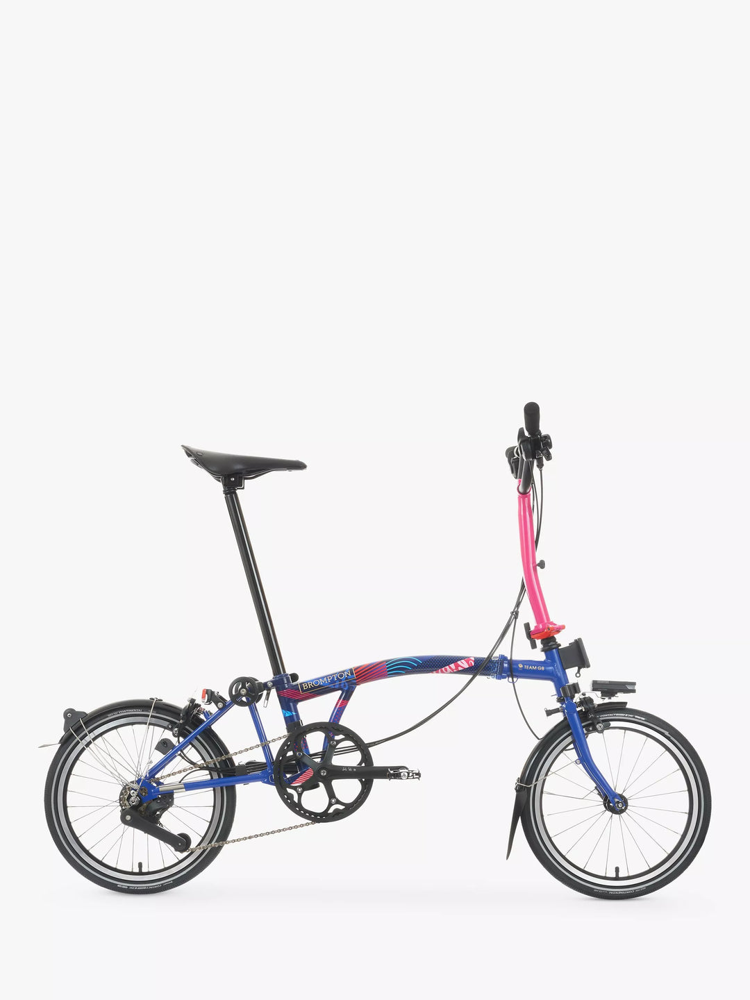 Brompton Team GB’s P Line 12-Speed Mid Handlebar Folding Bike, Team GB
