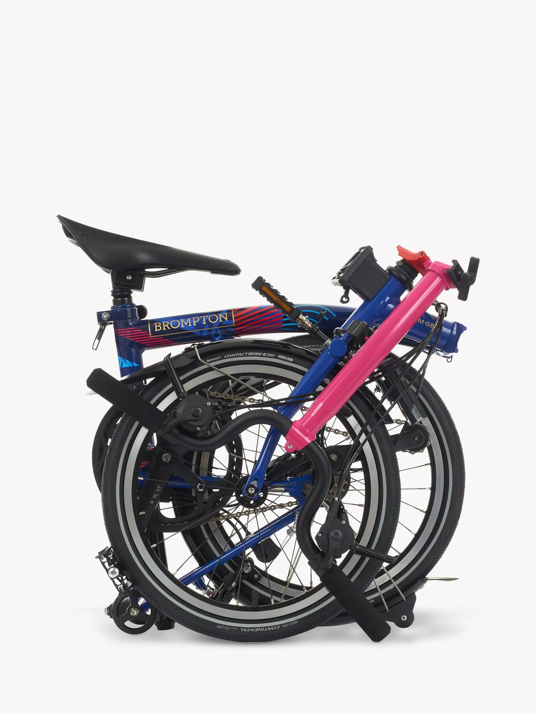 Brompton Team GB’s P Line 12-Speed Mid Handlebar Folding Bike, Team GB