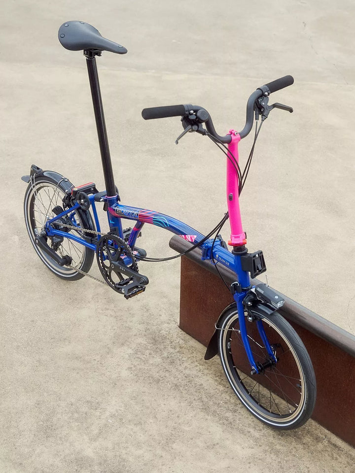 Brompton Team GB’s P Line 12-Speed Mid Handlebar Folding Bike, Team GB