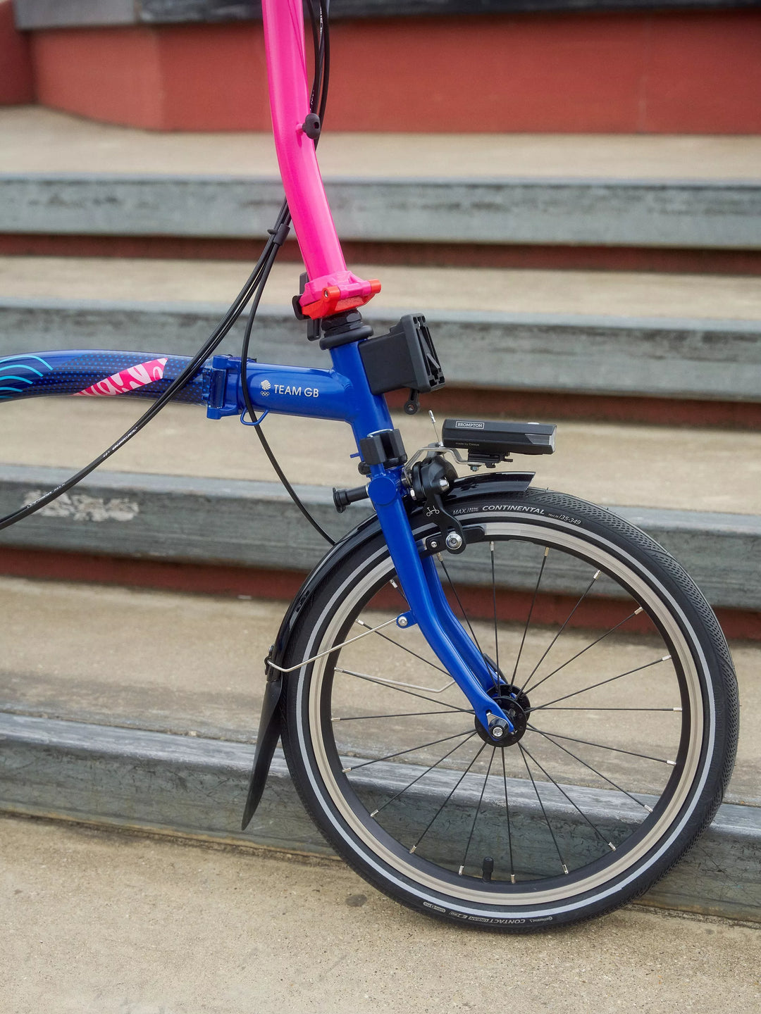 Brompton Team GB’s P Line 12-Speed Mid Handlebar Folding Bike, Team GB