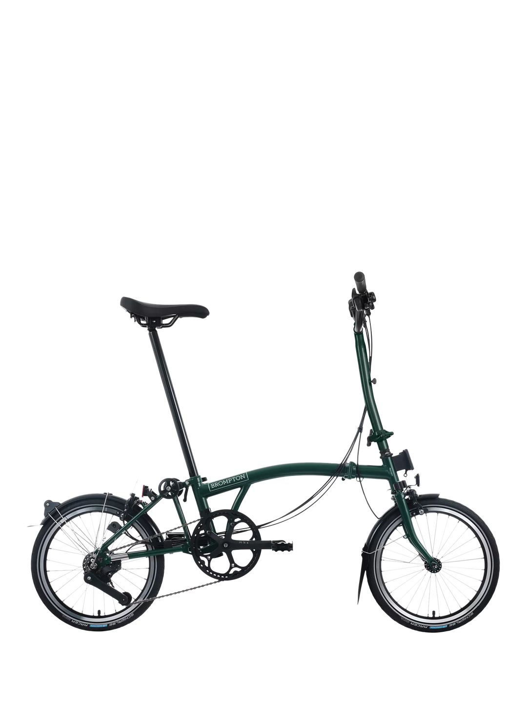 Brompton C Line 12-Speed Mid Handlebar Folding Bike, Dune Sand