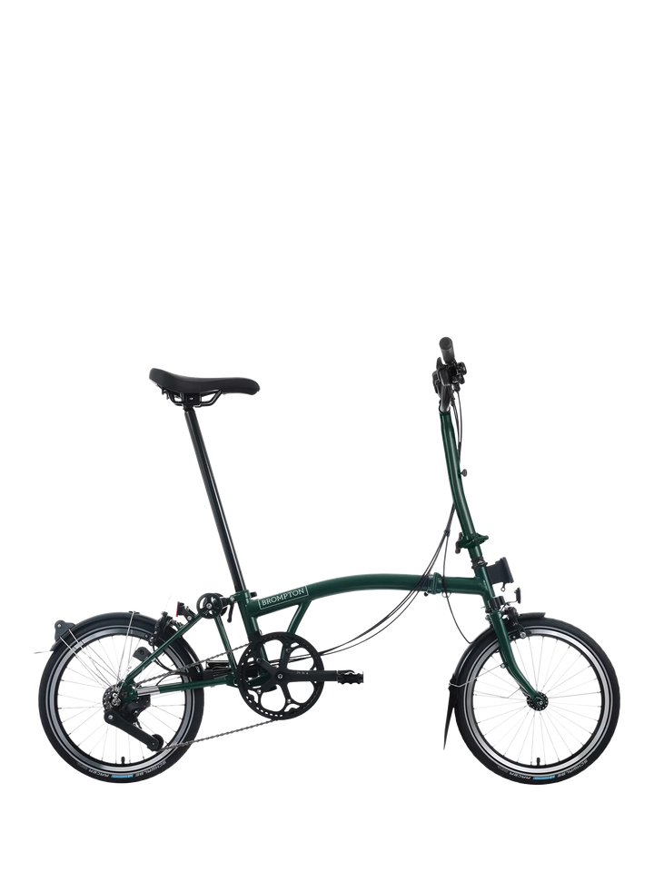 Brompton C Line 12-Speed Mid Handlebar Folding Bike, Dune Sand