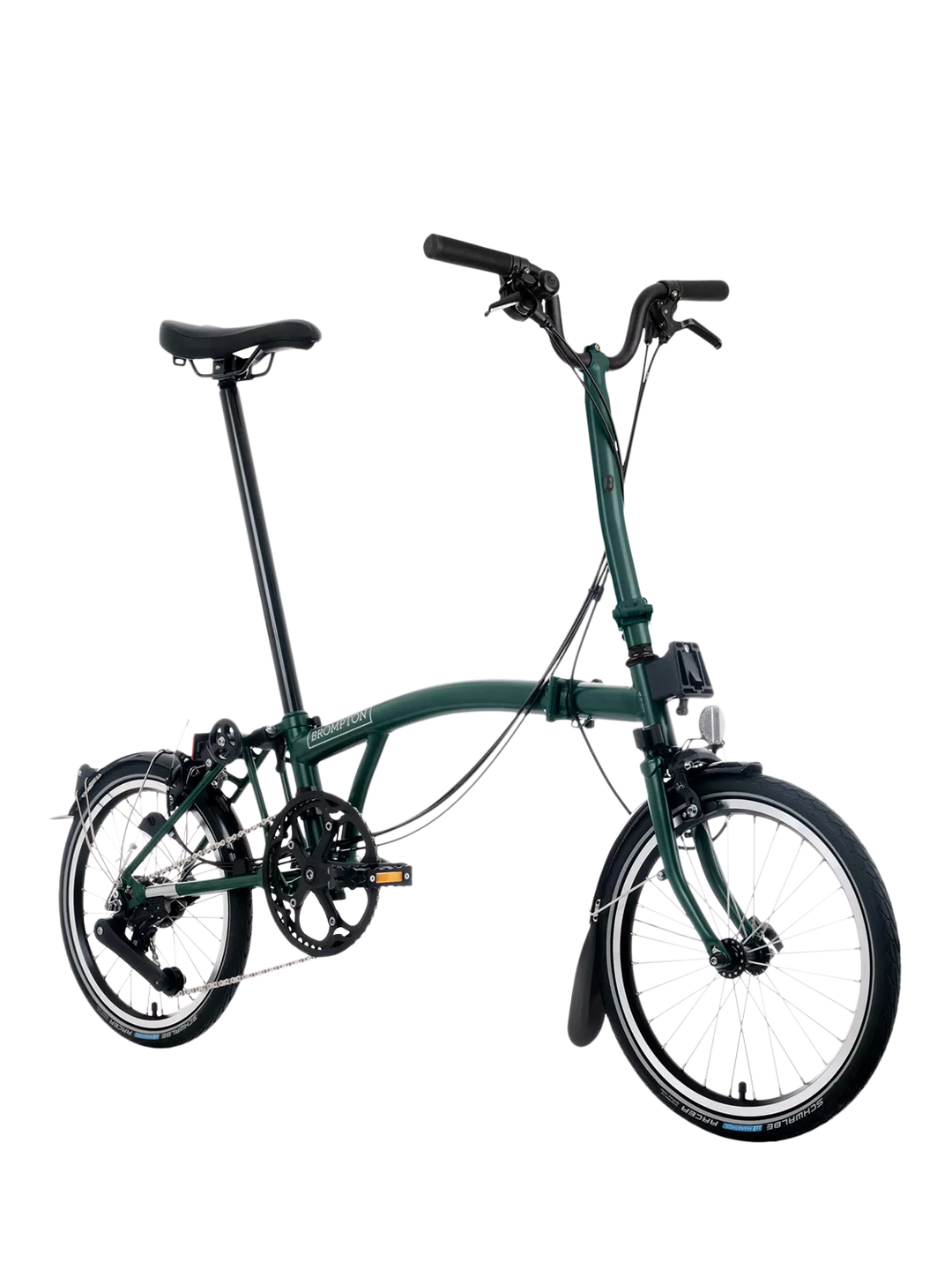 Brompton C Line 12-Speed Mid Handlebar Folding Bike, Dune Sand