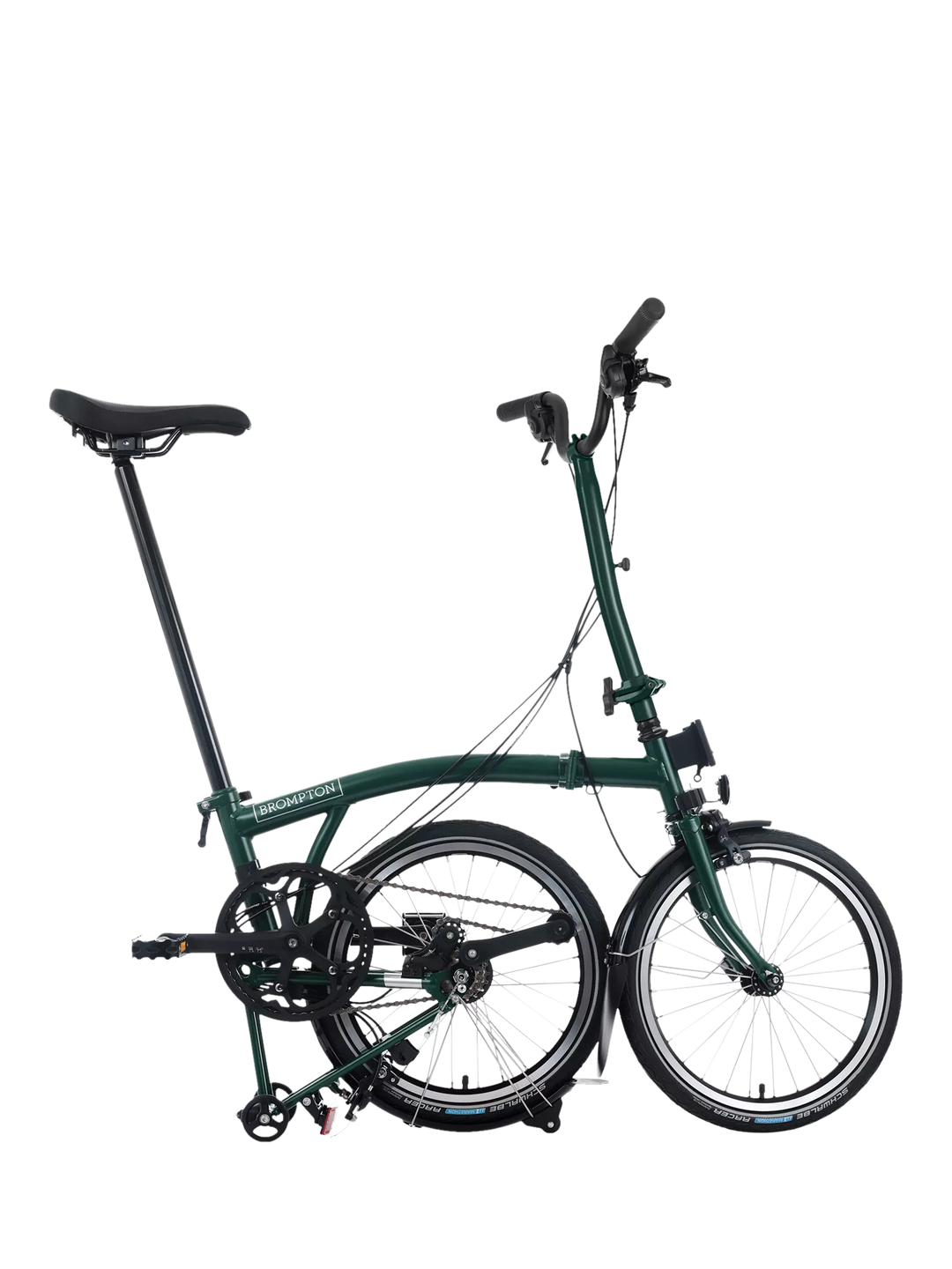 Brompton C Line 12-Speed Mid Handlebar Folding Bike, Dune Sand