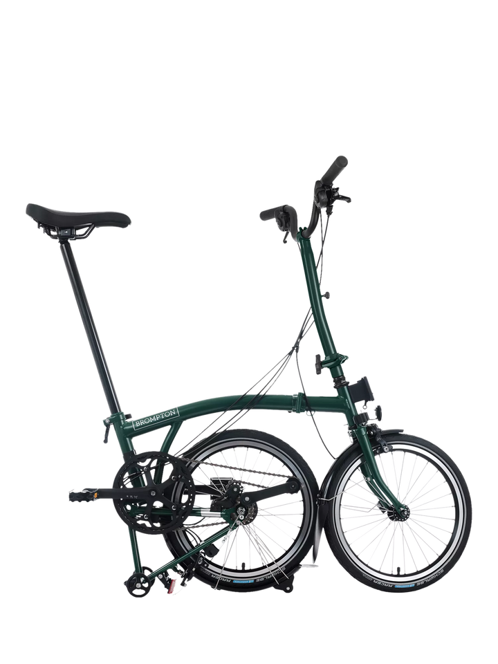 Brompton C Line 12-Speed Mid Handlebar Folding Bike, Dune Sand
