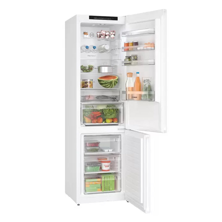 Bosch Serie 4 KGN392WDFG, Fridge Freezer, D Rated in White