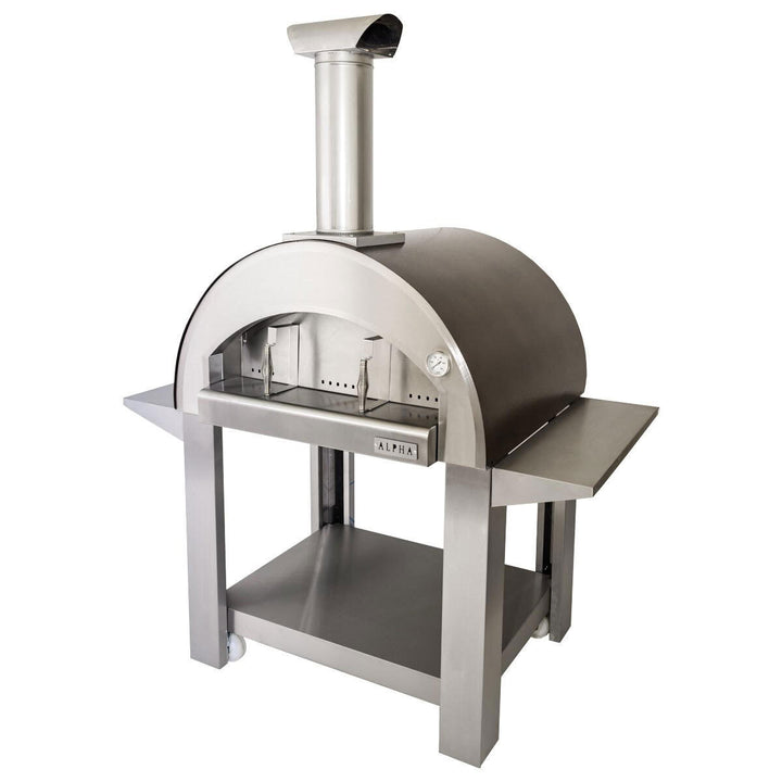 Alpha Pro Grande Wood-Fired Pizza Oven Bundle in Teal Blue + Cover