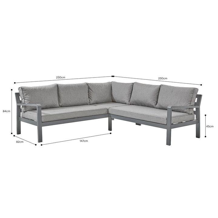 Stone Garden 4 Piece Deep Seating Corner Fire Patio Set in White