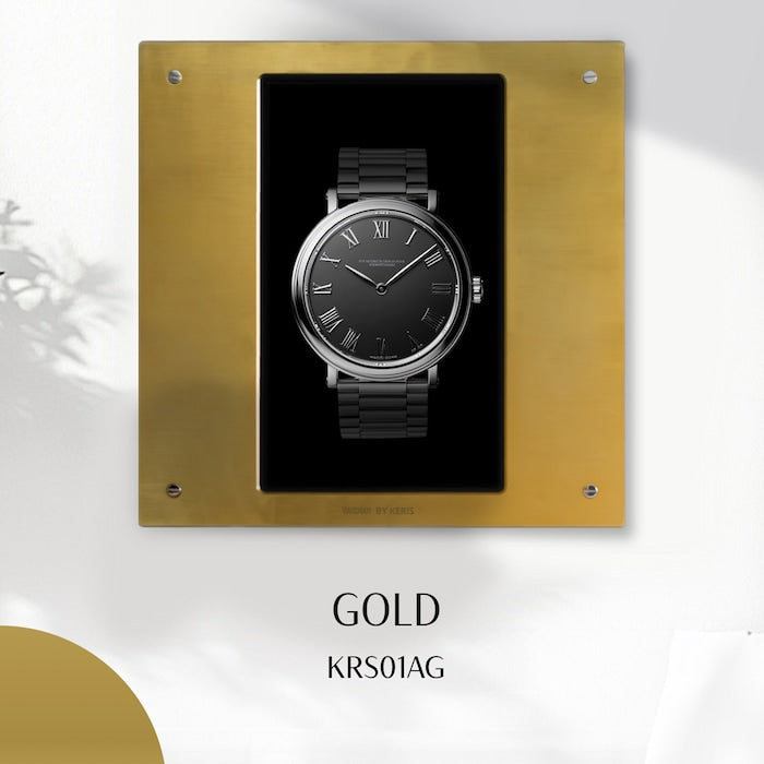Watch on Wall Display Gold
