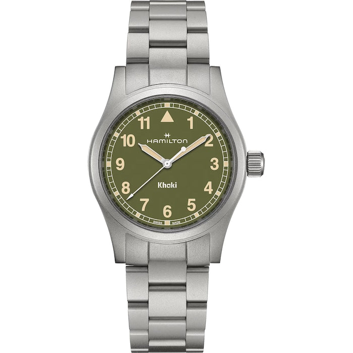 Khaki Field Quartz 38mm Unisex Watch Green