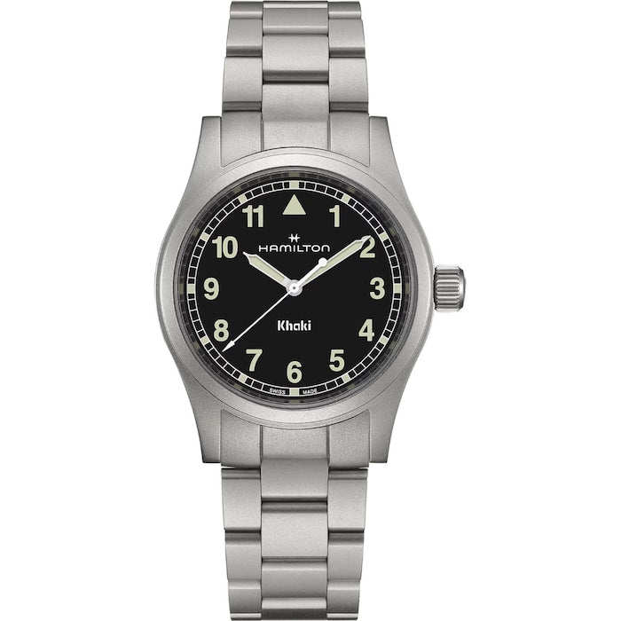 Khaki Field Quartz 38mm Unisex Watch Black