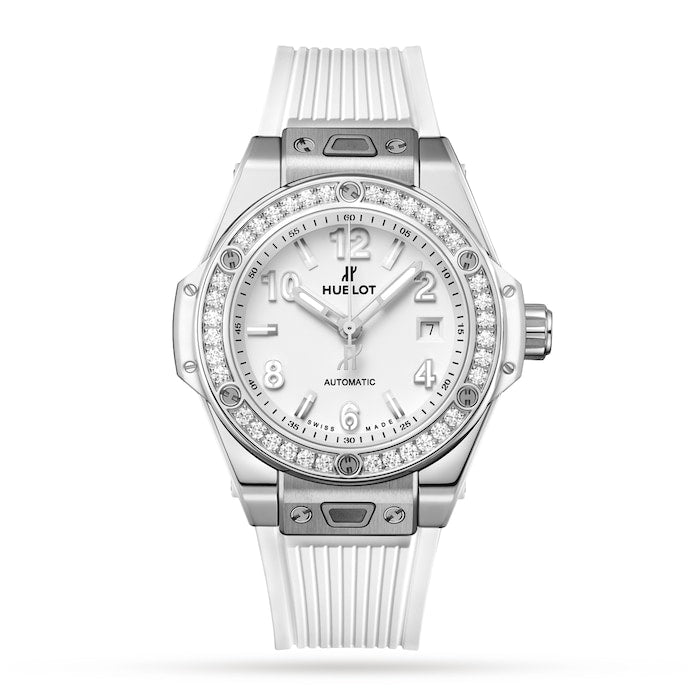 Big Bang One Click Steel White Diamonds 33mm Watch