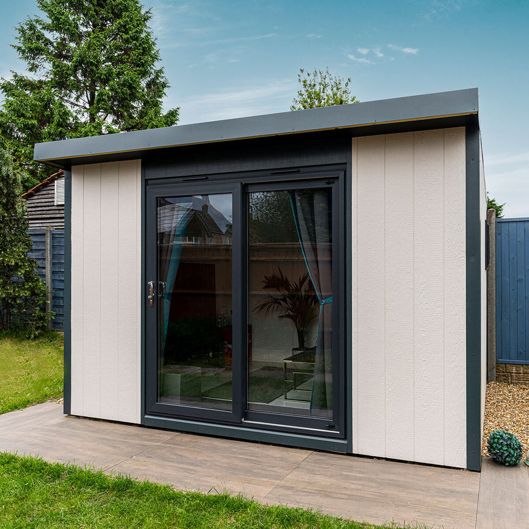 Installed Green Retreats Basebox Garden Room 2.4m x 3.6m