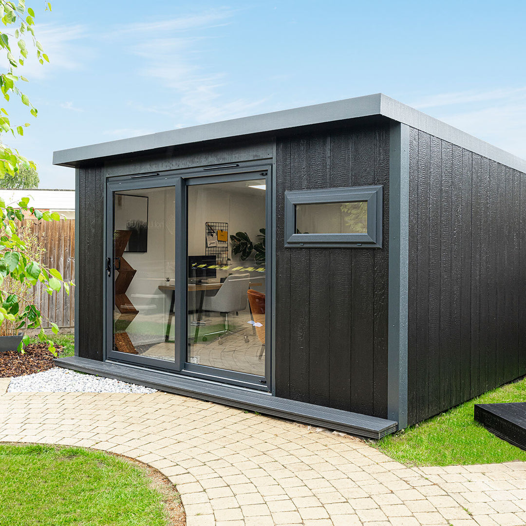 Installed Green Retreats Basebox Garden Room 4.2m x 3.6m