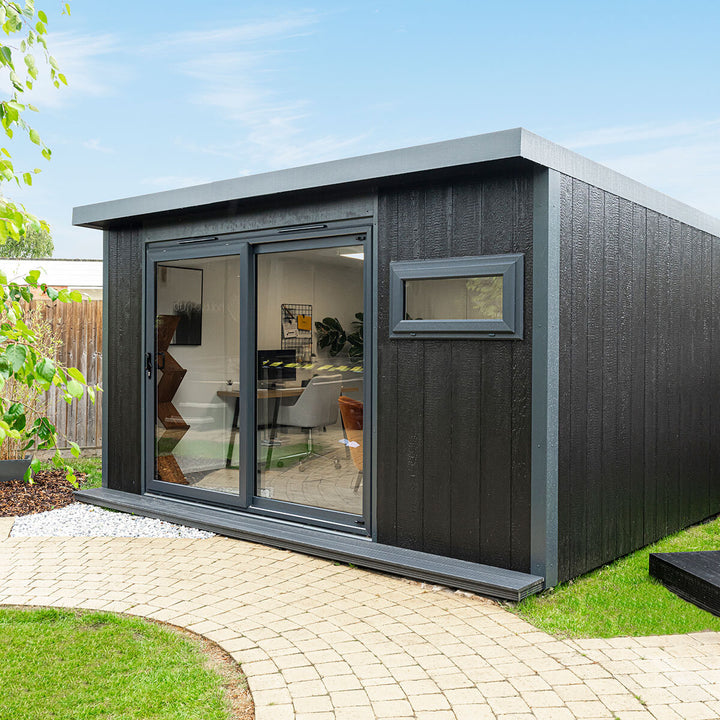 Installed Green Retreats Basebox Garden Room 4.2m x 3.6m
