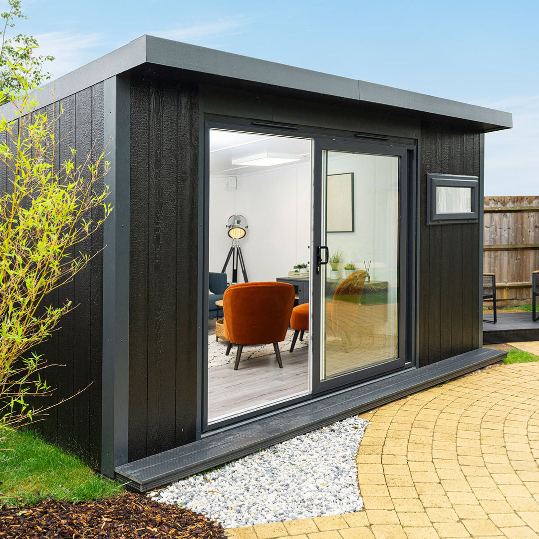 Installed Green Retreats Basebox Garden Room 4.2m x 3.6m