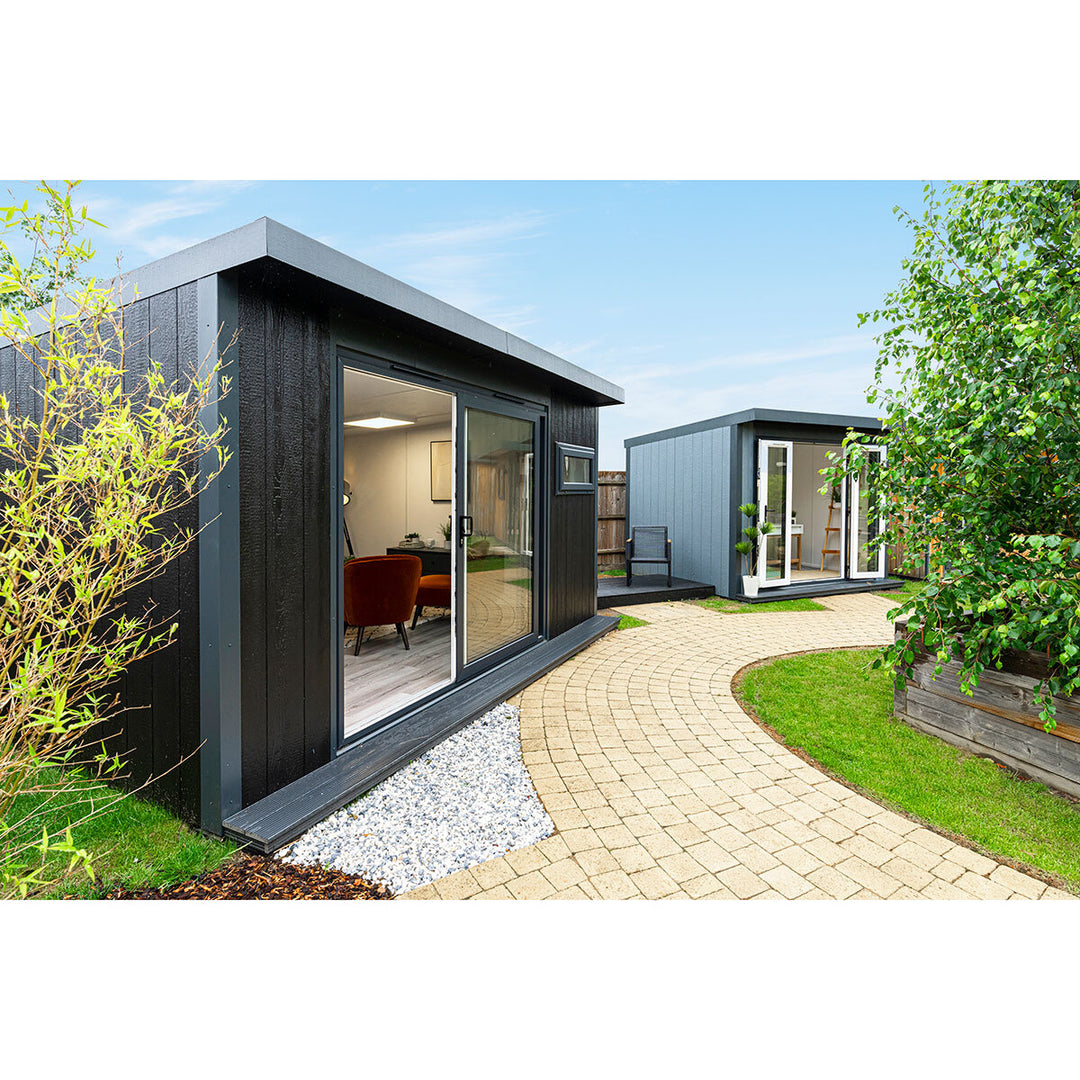 Installed Green Retreats Basebox Garden Room 4.2m x 3.6m
