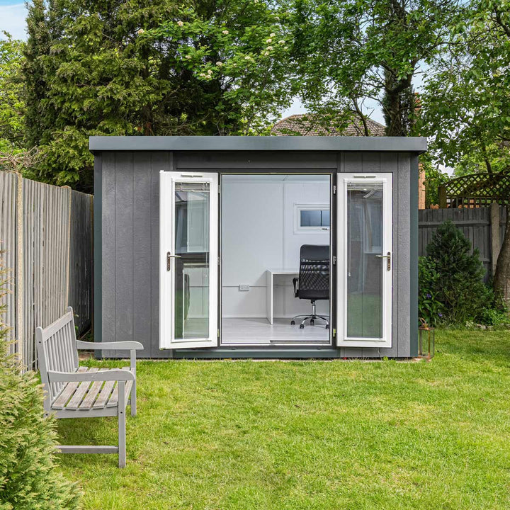 Installed Green Retreats Basebox Garden Room 3.6m x 2.4m