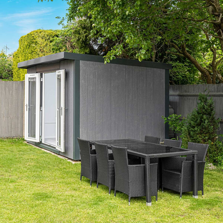 Installed Green Retreats Basebox Garden Room 3.6m x 2.4m