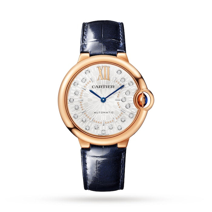 Ballon Bleu De Cartier Watch, 36mm. Self-Winding Mechanical Movement, Rose Gold
