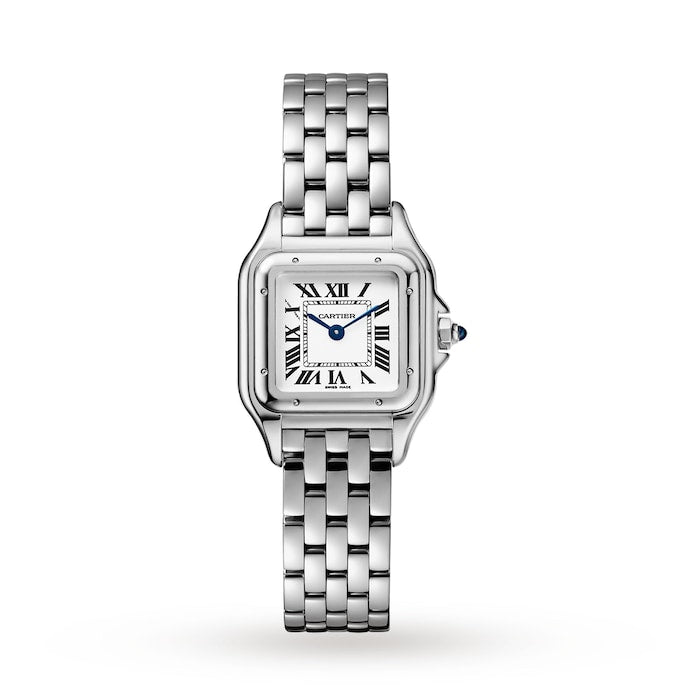 Panthère De Cartier Watch, Small Model, Quartz Movement, Steel