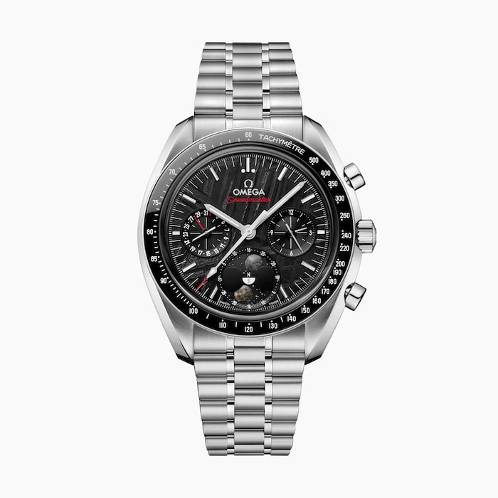Speedmaster Moonphase 43mm Mens Watch Steel Black