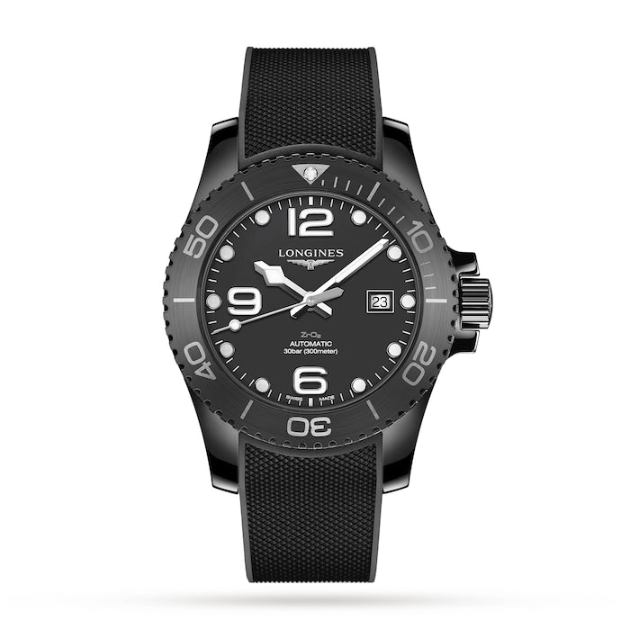 All-black Ceramic Hydroconquest 43mm Automatic Mens Watch