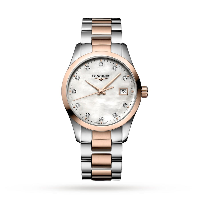 Conquest Classic 34mm Ladies Watch White