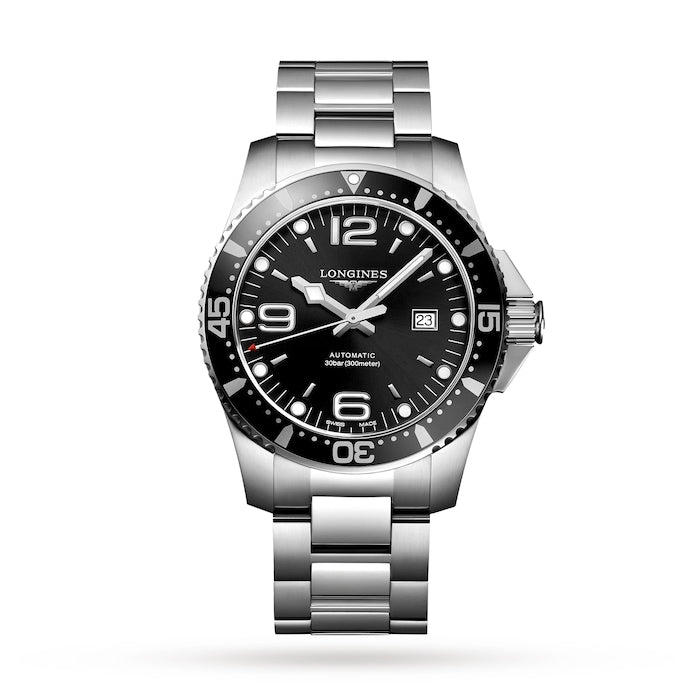 HydroConquest 44mm Mens Watch Black