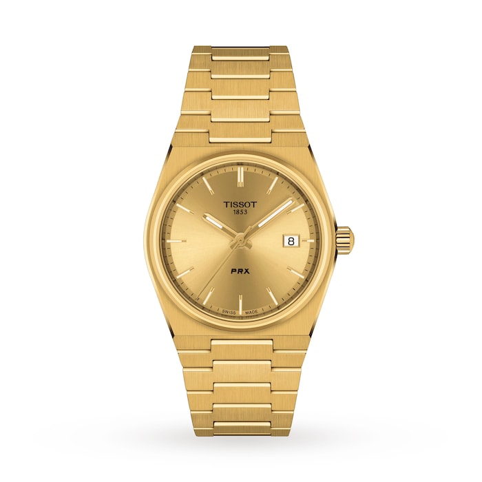 T-Classic PRX 35mm Unisex Watch Gold