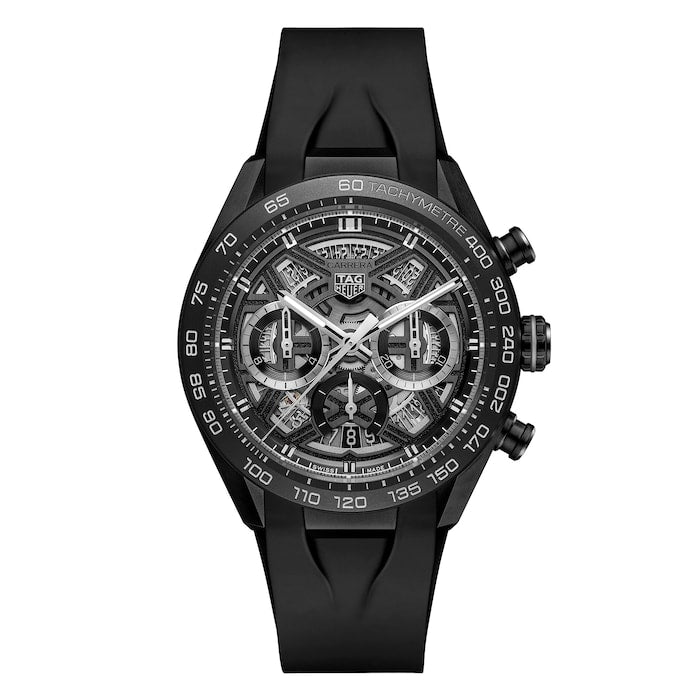 Carrera Chronograph Extreme Sport 44mm Mens Watch Black